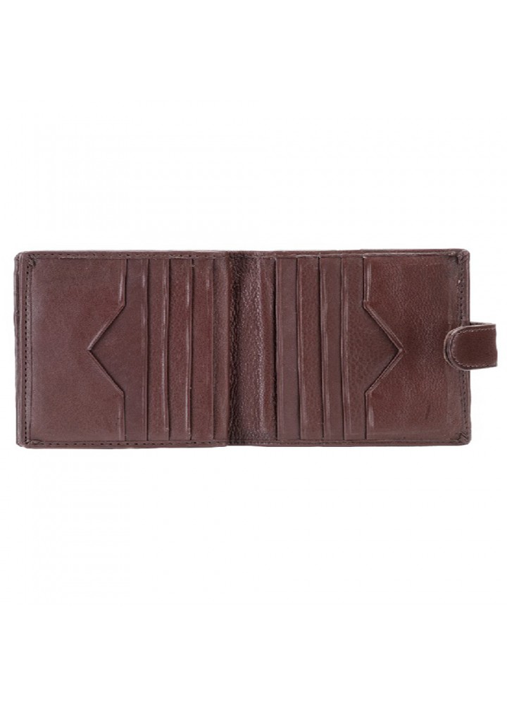Dark brown mens leather wallets